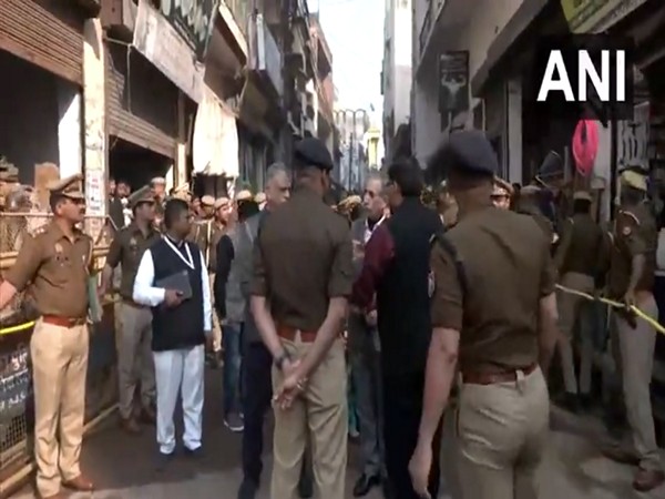 Visuals from Sambhal in UP. (Photo/ANI)