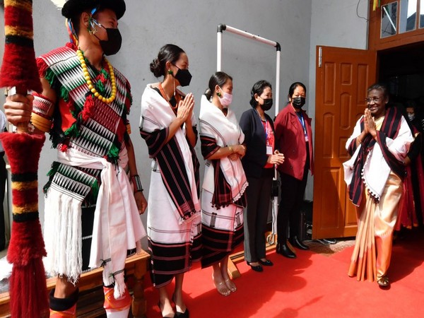 President Droupadi Murmu at Kigwema, in Nagaland on November 3 (Image: X@rashtrapatibhvn)