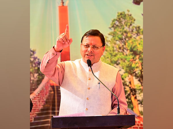  Uttarakhand CM Pushkar Singh Dhami at the event. (Photo/ANI)