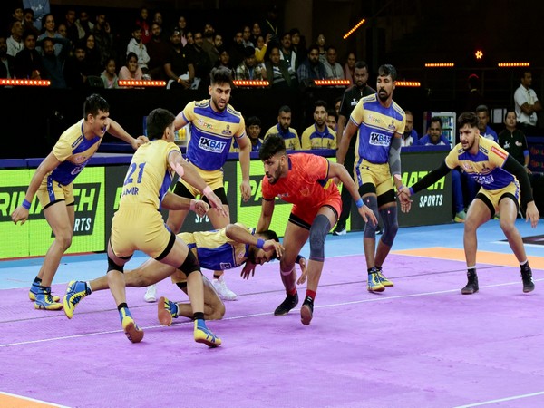 A visual from the match. (Photo- PKL Media)