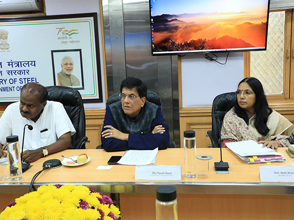 Union Minister Piyush Goyal at meeting (Photo/@PiyushGoyal)