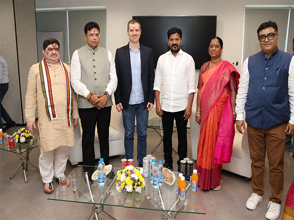 Telanagana Chief Minister Revanth Reddy at the factory (Photo/Telangana CMO)