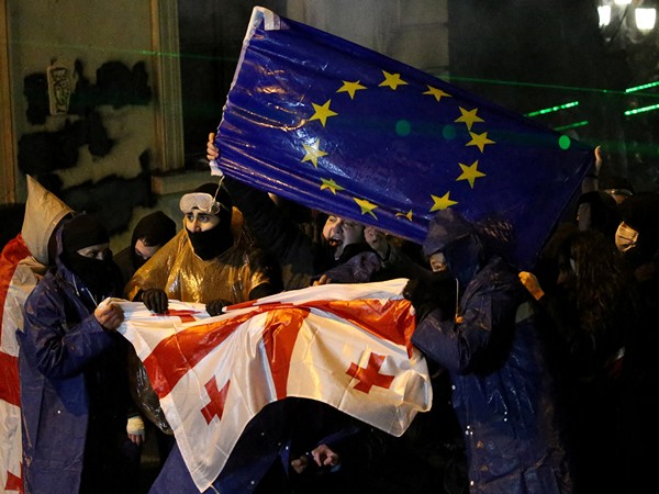 Pro-EU protesters in Georgia. (Photo/Reuters)