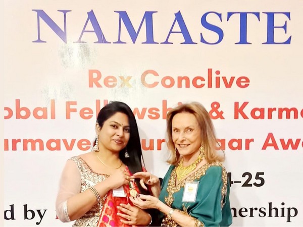 Dr V.V. Manjula Kumari Honoured with Karmaveer Global Fellowship and Gold Medal