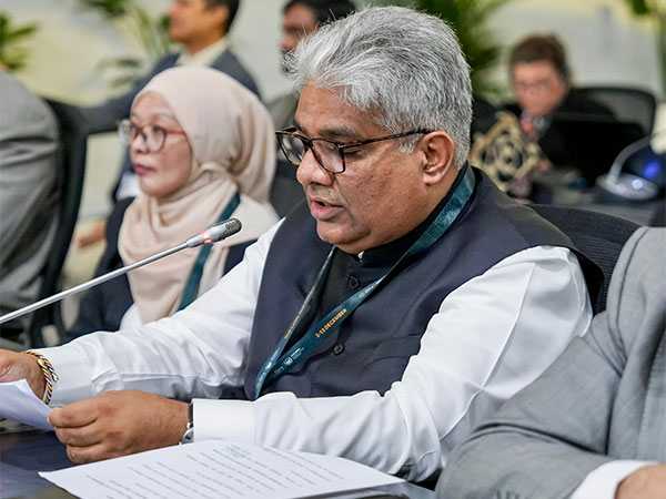 Environment Minister Bhupender Yadav addressing the session during COP16 (Photo/X@byadavbjp)