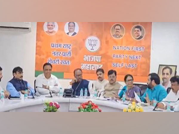 BJP leaders of Maharashtra held a meeting in Mumbai. (Photo/ANI)