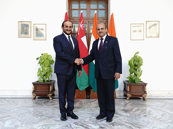 Secretary Arun Kumar Chatterjee of MEA with Under Secretary for Political Affairs in Ministry of Foreign Affairs of Oman, Sheikh Khalifa Alharthy (Photo/X@FMofOman)