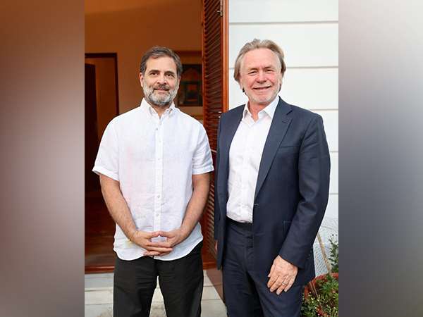 LoP in Lok Sabha and Congress MP Rahul Gandhi, Australia's High Commissioner to India Philip Green OAM (Image Credit: X/@INCIndia)