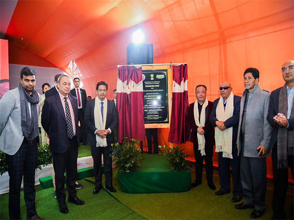 Meghalaya CM Conrad K Sangma unveils foundation stone for Shillong Ropeway Project (Photo/@CMO_Meghalaya)