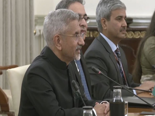 EAM Jaishankar delivering remarks during India-Kuwait bilateral meeting (Photo/ANI) 