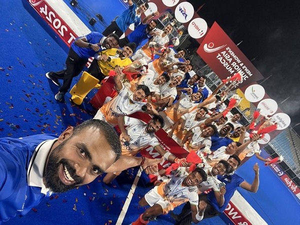 Coach PR Sreejesh with Indian Junior Men's Hockey Team. (Picture: X/@16Sreejesh)