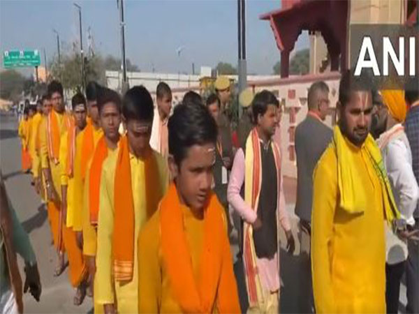 Devotees are happy that a Ram temple is being built in Ayodhya after a 500-year wait.(ANI/PHOTO)