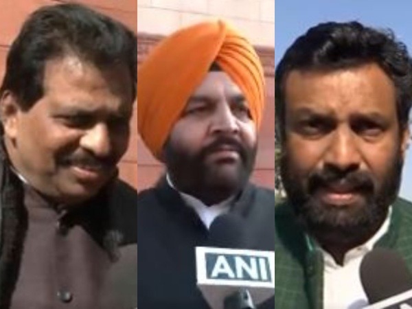 Congress leaders protests over Adani Issue (Photo/ANI)