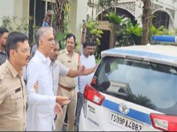 BRS leader Harish Rao detained (Photo/ANI)