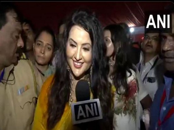 Amruta Fadnavis, wife of newly elected Maharashtra Chief Minister, Devendra Fadnavis (Photo/ANI)