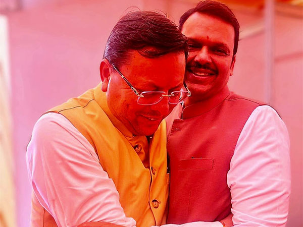 Uttarakhand Chief Minister Pushkar Singh Dhami met Maharashtra's newly sworn-in Chief Minister Devendra Fadnavis. (Photo/ ANI)