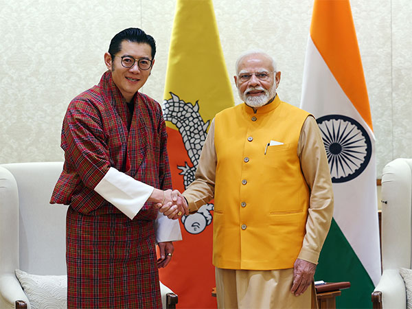 King of Bhutan Jigme Khesar Namgyel Wangchuck and Prime Minister Narendra Modi in New Delhi (Photo/ANI)