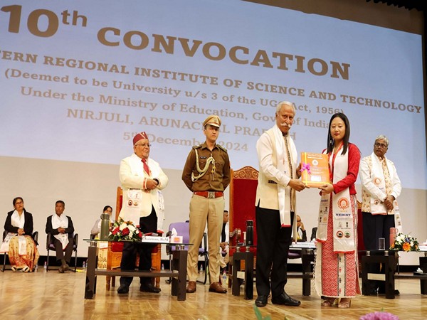 Arunachal Pradesh Governor participates in 10th Convocation of NERIST (Photo/ANI)