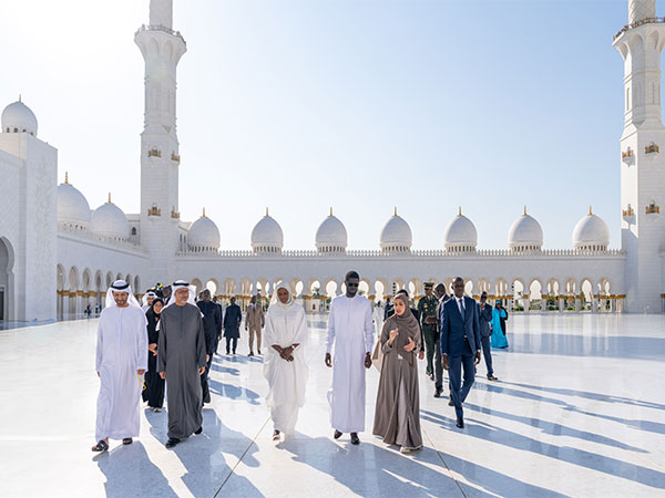 Bassirou Diomaye Faye, President of Senegal visited Sheikh Zayed Grand Mosque in Abu Dhabi (Photo/WAM)