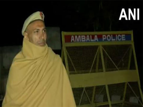 Police barricading at Delhi-Ambala border (Photo/ANI)