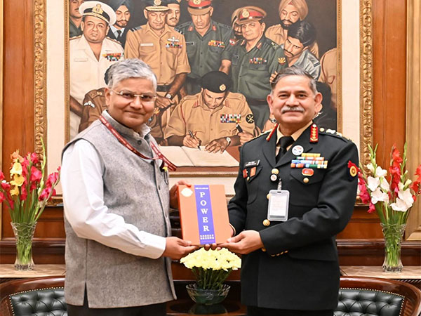 Pradeep Kumar Rawat, Ambassador of India to China, called on General Upendra Dwivedi, COAS (Photo/X@adgpi)
