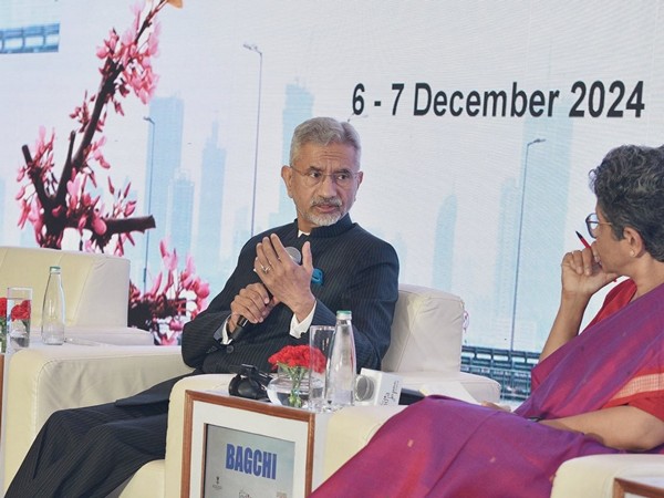 EAM Jaishankar speaks at the India-Japan Forum Inaugural Session in Delhi. (Photo: ANI)