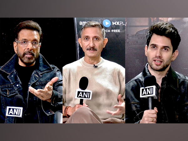 Actors Jaaved Jaaferi, Neeraj Kabi and Pulkit (Image source: ANI)