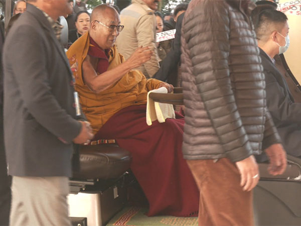 Dalai Lama attended a long life prayer offering ceremony in Kinnaur (Photo/ANI)
