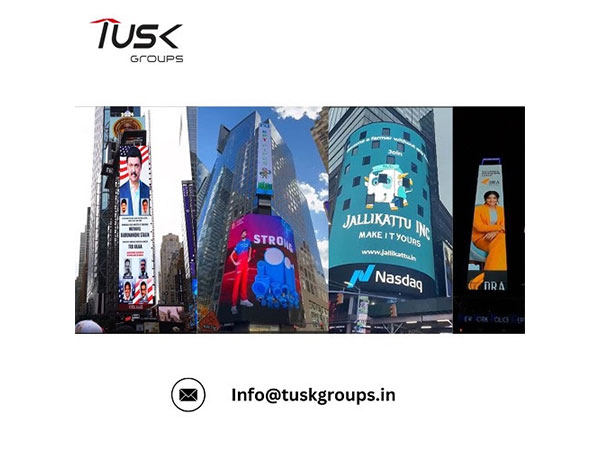 India to New York: Launch your brand on Times Square’s premium billboard displays with Tusk Groups - Elevate prestige,  boost sales and inspire global recognition