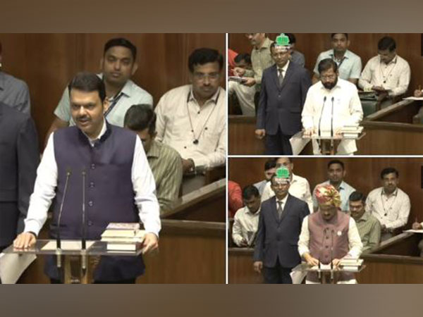 Maharashtra CM Fadnavis, Deputy CMs Shinde, Pawar take oath as MLAs (Photo/ANI)