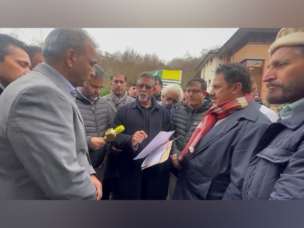Protesters at the site (Image/ANI)