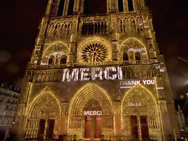 Notre Dame Cathedral reopens after five years of fire (Photo/@EmmanuelMacron)