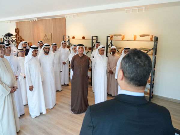 Sheikh Saud bin Saqr Al Qasimi, Ruler of Ras Al Khaimah met business leaders (Photo/WAM)