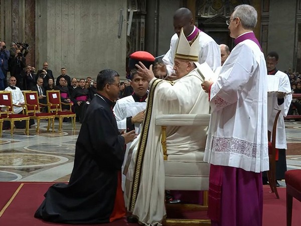 Pope Francis appointing George Koovakad as Cardinal of the Roman Catholic Church during ceremony (Photo/X@narendramodi)