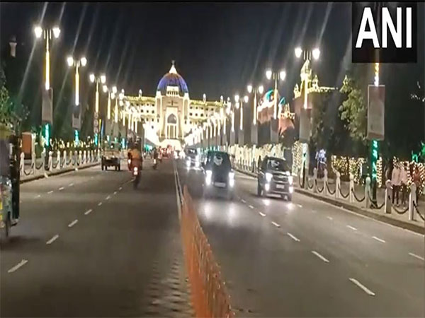 Jaipur's main roads, govt buildings illuminate (Photo/ANI)