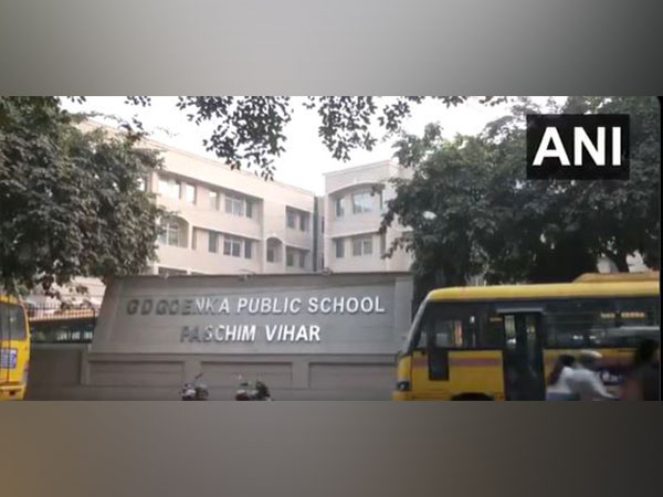 Visuals from outside of GD Goenka Public school, Paschim Vihar (Photo/ANI)
