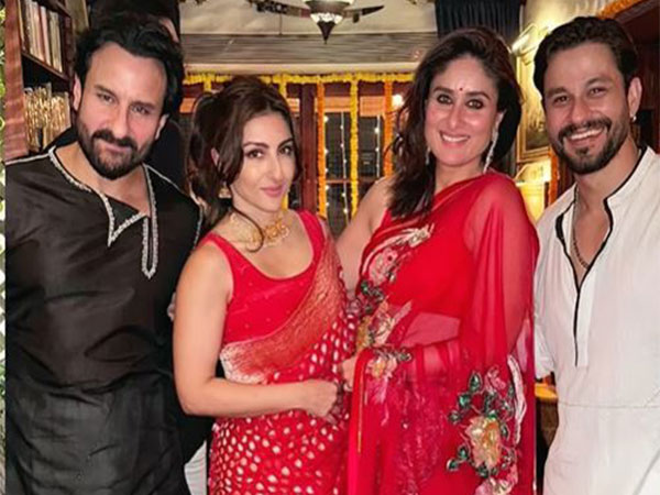 Kareena and Saif with Soha Ali and Kunal (Photo/instagram/@kareenakapoorkhan)