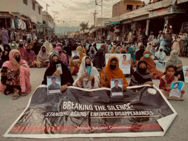 A Baloch protest (File Photo: X/ @BalochYakjehtiC)