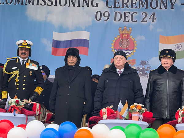Union Defence Minister Rajnath Singh attends Commissioning Ceremony of INS Tushil (Image Credit: X/@DefenceMinIndia)