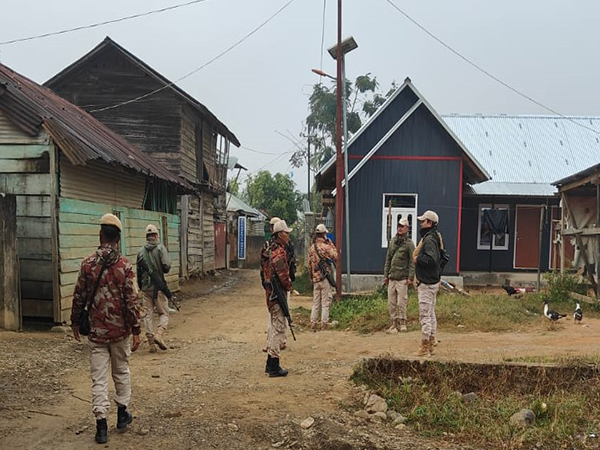 Manipur Police conduct area domination exercise (Photo/@manipur_police)