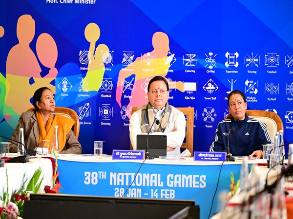 CM Dhami reviewed preparations for 38th National Games (Photo/ANI)
