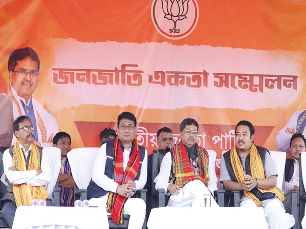 Tripura CM Manik Saha attending the Tribal Unity Conference at Khumulwng (Photo/ @DrManikSaha2)