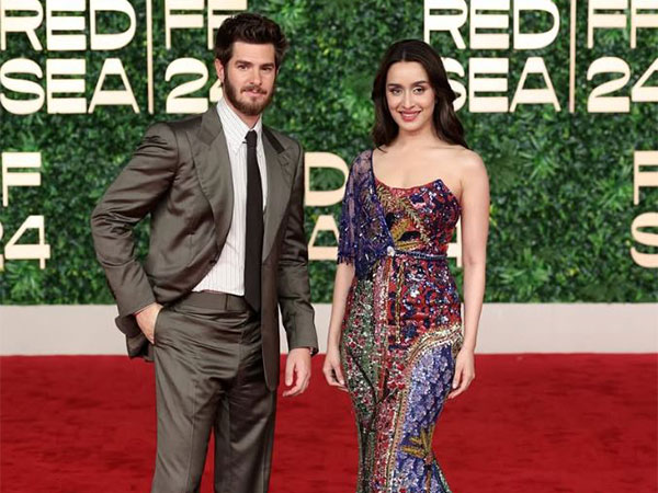 Andrew Garfield, Shraddha Kapoor (Photo/Instagram/@redseafilm)