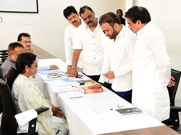 Three candidates file nominations for vacant Rajya Sabha seats from Andhra Pradesh (Photo/ANI)