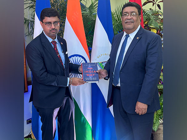 Indian Ambassador to Panama, Nicaragua, Costa Rica Sumit Seth and the Foreign Minister of Nicaragua, Valdrack Jaentschke (Image: X@IndiainPanama)