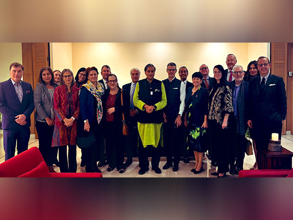 Congress MP Shashi Tharoor with envoys of EU member countries (Photo/@ShashiTharoor)