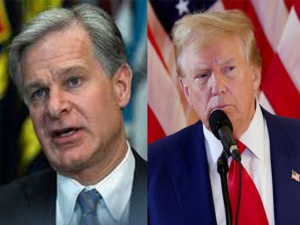 US President-Elect Donald Trump and FBI Director Christopher Wray (Photo/Reuters)