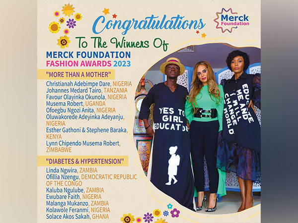 Senator, Dr. Rasha Kelej, CEO of Merck Foundation congratulates the Fashion Award Winners of 