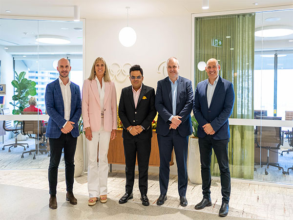 ICC President Jay Shah with Cindy Hook, CEO of the Brisbane 2032 (Photo/ @JayShah)