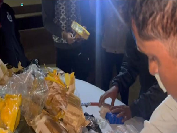 Police in Assam seized 50,000 Yaba tablets from a vehicle in Sribhumi district.(Photo/ANI)